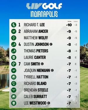Image post by @livgolfleagueofficial on Facebook
