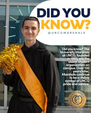 Image post by @uncgmarshals on Instagram