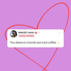 Image post by @hire.women on Instagram