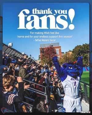 Image post by @depaulwsoc on Instagram