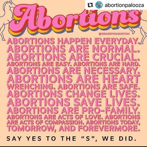 Image post by @shoutyourabortion on Instagram