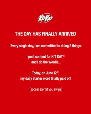 Image post by @kitkat_us on Instagram
