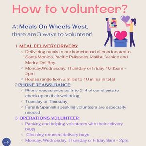 Image post by @mealsonwheelswest on Instagram