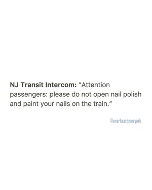 Image post by @overheardnewyork on Instagram