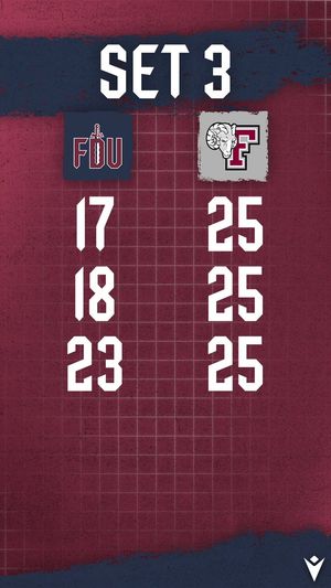 Image post by @FDUKnightsWVB on Twitter