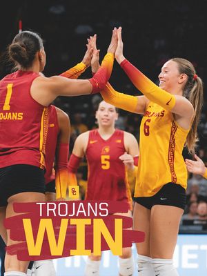 Image post by @uscwomensvolley on Instagram