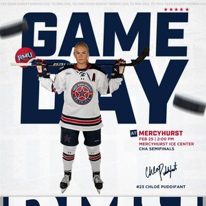 Image post by @RMUAthletics on Facebook