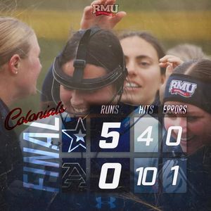Image post by @RMUAthletics on Facebook
