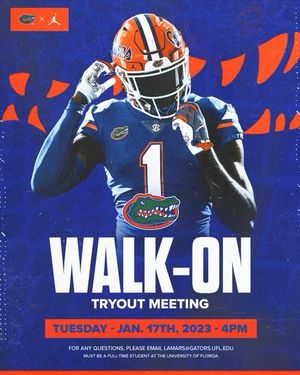 Image post by @GatorsFB on Twitter
