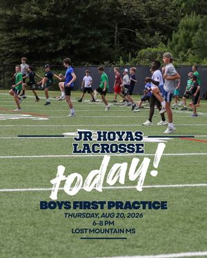 Image post by @JR Hoyas Lacrosse on Facebook