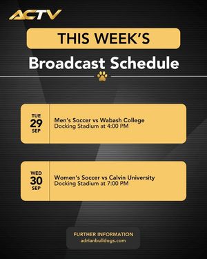 Image post by @adriancollegetv on Facebook