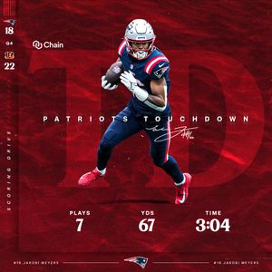 Image post by @Patriots on Twitter/X