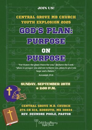Image post by @Central Grove M.B. Church on Facebook