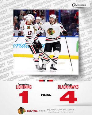 Image post by @NHLBlackhawks on Twitter