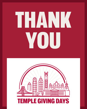 Image post by @templealumni on Instagram