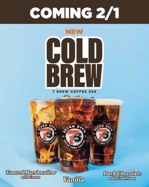 Image post by @7brewcoffee on Instagram