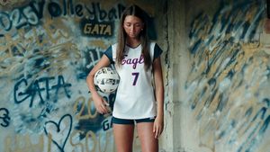 Video post by @GSAthletics_VB on Twitter