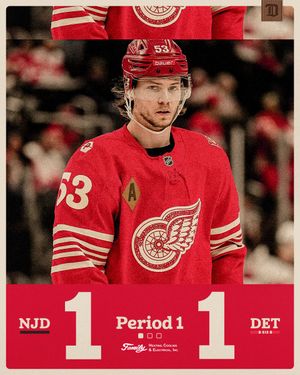 Image post by @DetroitRedWings on Twitter