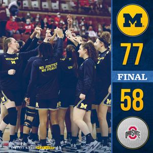 Image post by @umichwbball on Twitter