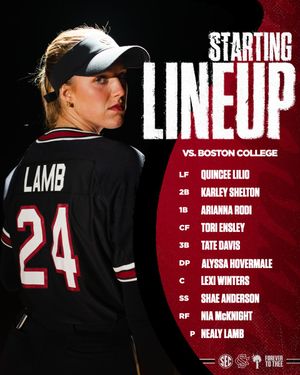 Image post by @GamecockSoftbll on Twitter