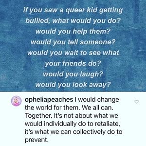 Image post by @opheliapeaches on Facebook