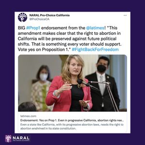 Image post by @reproforallca on Instagram