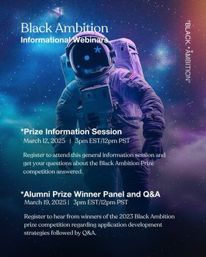 Image post by @blackambitionprize on Instagram