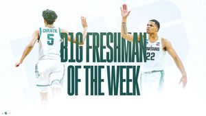 Image post by @MSU_Basketball on Twitter