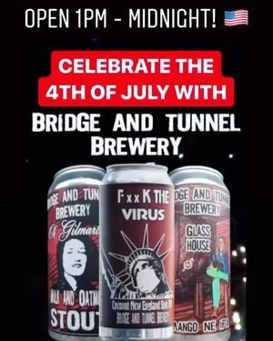 Video post by @BridgeandTunnelBreweryTaproom on Facebook