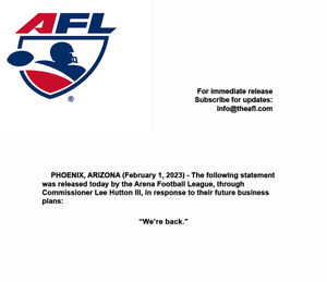 Image post by @OfficialAFL on Twitter