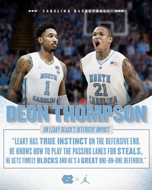 Image post by @unc_basketball on Instagram