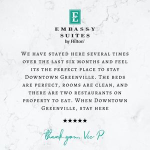 Image post by @embassysuitesgvilledt on Instagram