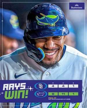 Image post by @RaysBaseball on Twitter