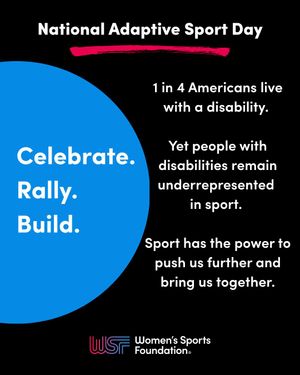 Image post by @womenssportsfoundation on Instagram