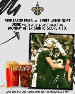 Image post by @Saints on Twitter