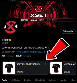 Image post by @XSET on Twitter