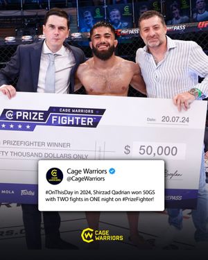 Image post by @cagewarriors on Instagram