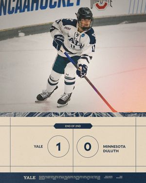 Image post by @YaleWHockey on Twitter
