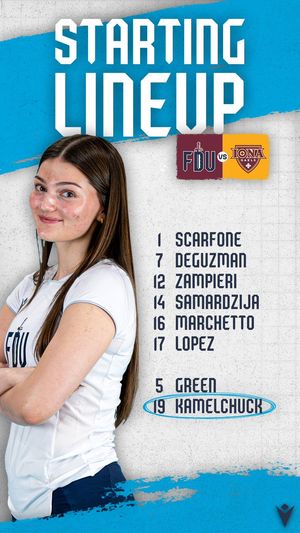 Image post by @FDUKnightsWVB on Twitter