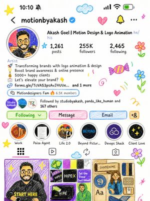 Image post by @motionbyakash on Instagram