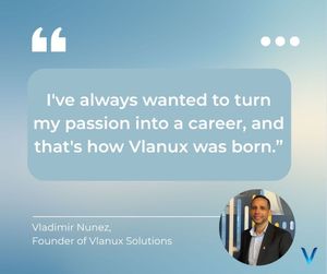Image post by @company/vlanuxsolutions on LinkedIn