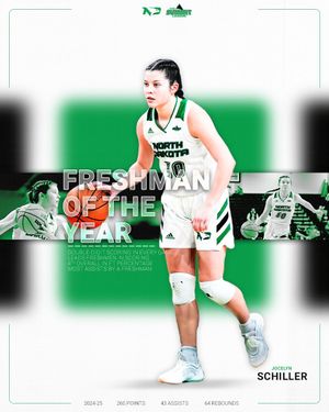 Image post by @UNDwbasketball on Twitter