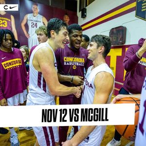 Image post by @ConcordiaMensBasketball on Facebook