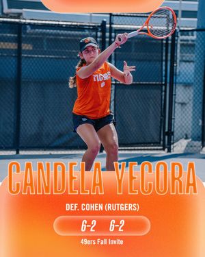 Text post by @ClemsonWTennis on Twitter/X
