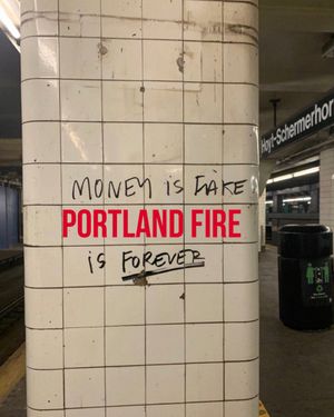 Image post by @theportlandfire on Twitter