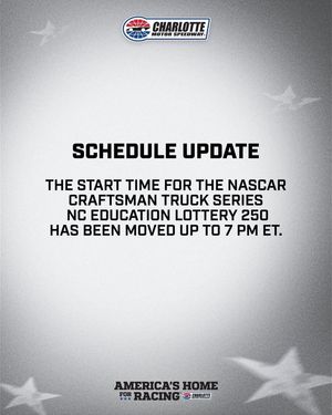 Image post by @CharlotteMotorSpeedway on Facebook