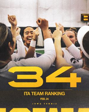 Image post by @iowa_tennis on Twitter