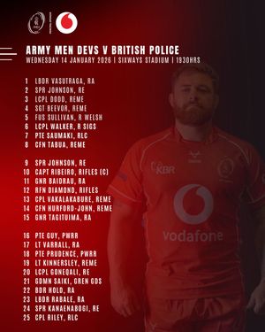 Image post by @armyrugbyunion on Instagram