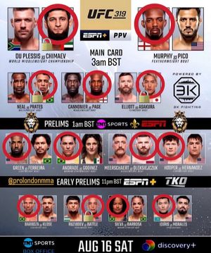 Image post by @prolondonmma on Instagram