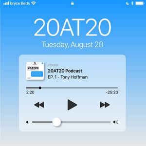 Image post by @20at20podcast on Facebook